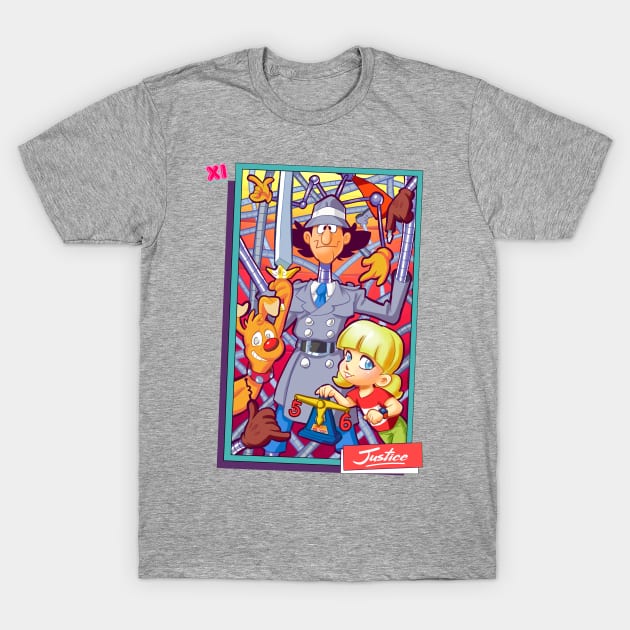 Saturday Morning Tarot XI Justice T-Shirt by K-Bo.